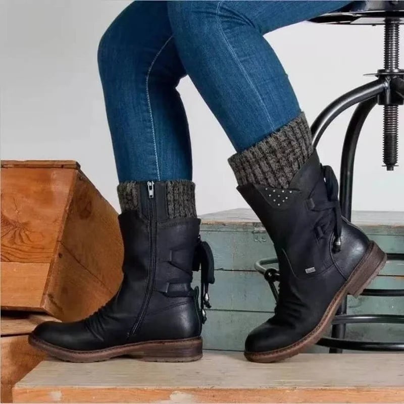 🎉 Black Friday : "Boreale" – Premium Mid-High Boots at 50% OFF! ❄️👢